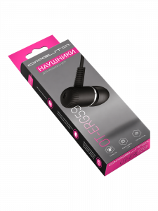 Орбита OT-ERG59 Черные наушники-гарнитура (3.5мм)